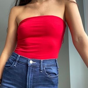 Brandy Meville Red Tube Top